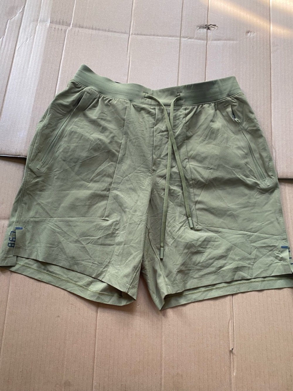 lululemon athletica Men's Olive Drawstring Athletic Shorts